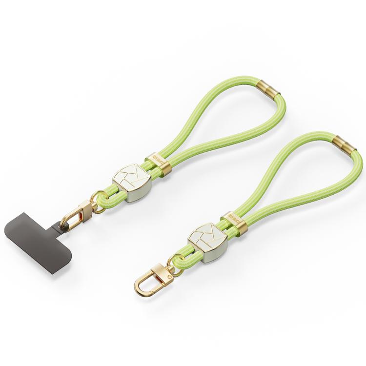 DUX DUCIS Garden Series Broken Ice Pattern Adjustable Short Phone Lanyard(Green Yellow)