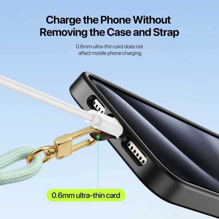 DUX DUCIS Garden Series Tile Pattern Adjustable Short Phone Lanyard(Light Green) - Lanyards & Wrist Straps by DUX DUCIS | Online Shopping South Africa | PMc TechLife | Buy Now Pay Later Mobicred