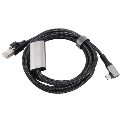 2m RJ45 to Type-C / USB 2-in-1 High Speed Network Card Ethernet Cable - Lan Cable and Tools by PMC Jewellery | Online Shopping South Africa | PMC Jewellery | Buy Now Pay Later Mobicred