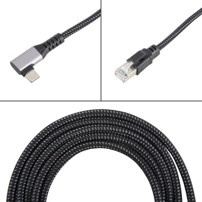 2m RJ45 to Type-C / USB 2-in-1 High Speed Network Card Ethernet Cable - Lan Cable and Tools by PMC Jewellery | Online Shopping South Africa | PMC Jewellery | Buy Now Pay Later Mobicred