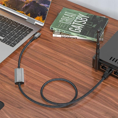 2m RJ45 to Type-C / USB 2-in-1 High Speed Network Card Ethernet Cable - Lan Cable and Tools by PMC Jewellery | Online Shopping South Africa | PMC Jewellery | Buy Now Pay Later Mobicred
