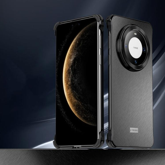 For Huawei Mate 60 Pro Micro Frosted Metal Phone Case(Black)