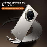 For Huawei Mate 60 Micro Frosted Metal Phone Case(Titanium)