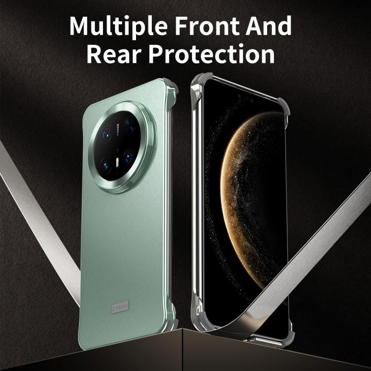 For Huawei Mate 60 Micro Frosted Metal Phone Case(Titanium)