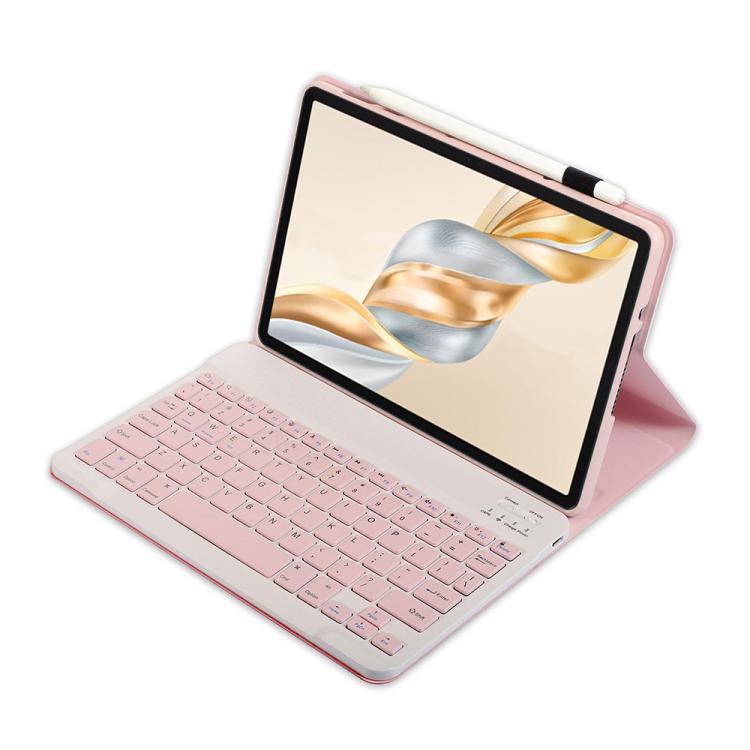 For Honor Pad X9 Pro 11.5 AH28 Ultra-thin Detachable Bluetooth Keyboard Leather Tablet Case(Pink White) - Others Keyboard by PMC Jewellery | Online Shopping South Africa | PMC Jewellery | Buy Now Pay Later Mobicred