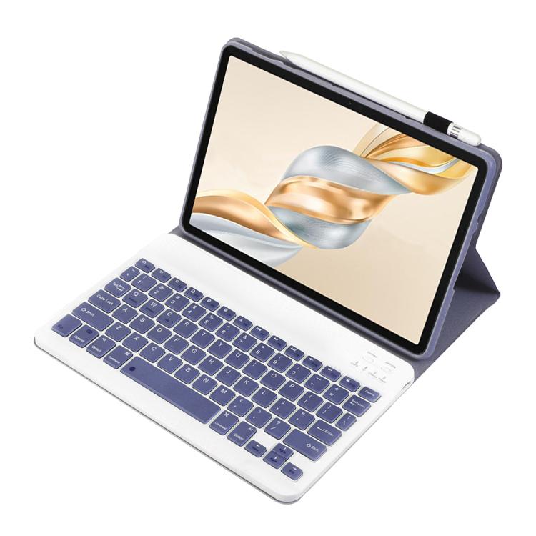 For Honor Pad X9 Pro 11.5 AH28 Ultra-thin Detachable Bluetooth Keyboard Leather Tablet Case(Lavender White) - Others Keyboard by PMC Jewellery | Online Shopping South Africa | PMC Jewellery | Buy Now Pay Later Mobicred