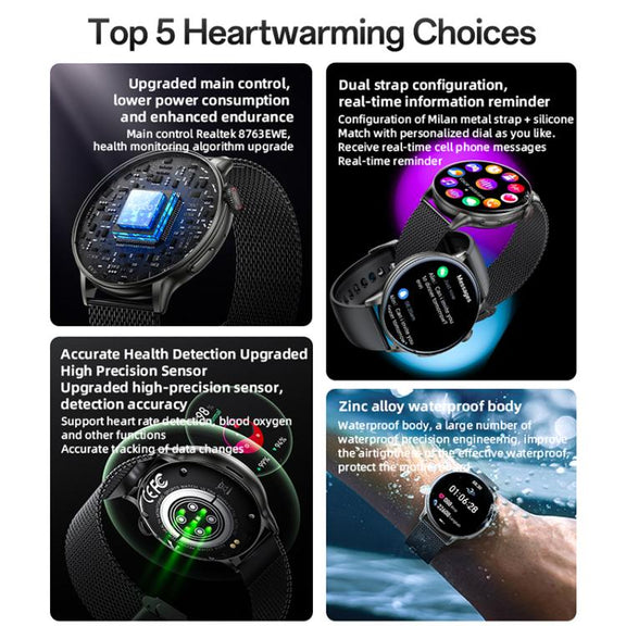 Yesido IO28 Smart Watch, 1.51 inch Screen, Support BT Call / Heart Rate(Black)