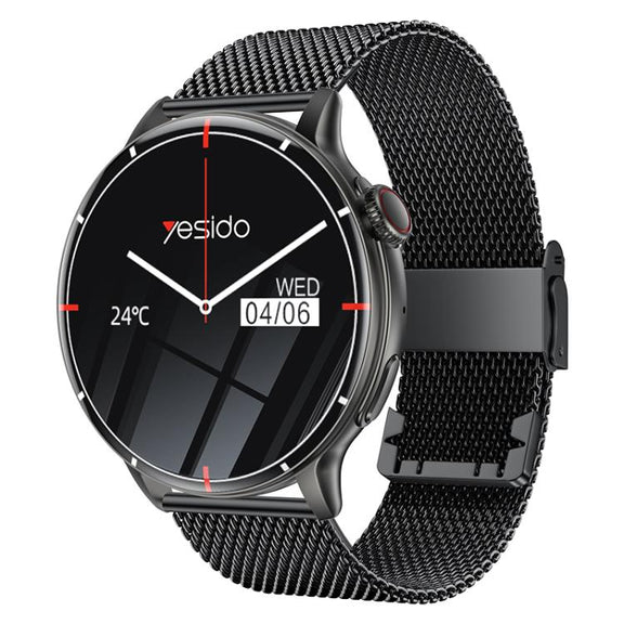 Yesido IO28 Smart Watch, 1.51 inch Screen, Support BT Call / Heart Rate(Black)