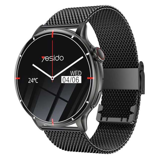 Yesido IO28 Smart Watch, 1.51 inch Screen, Support BT Call / Heart Rate(Black)