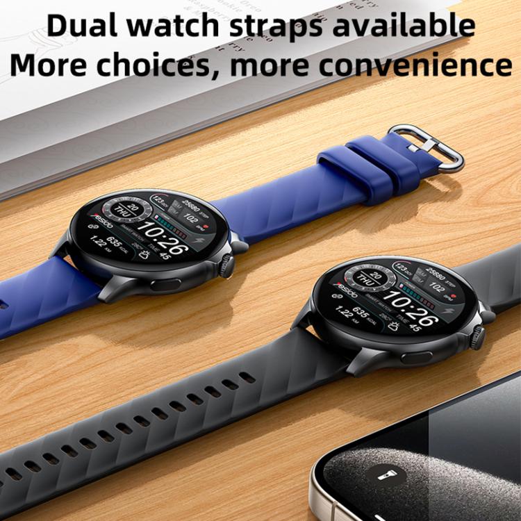 Yesido IO29 Water-resistant Smart BT Watch, 1.39 inch Screen, Support BT Call / Heart Rate(Black)