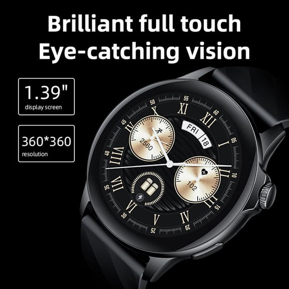 Yesido IO29 Water-resistant Smart BT Watch, 1.39 inch Screen, Support BT Call / Heart Rate(Black)
