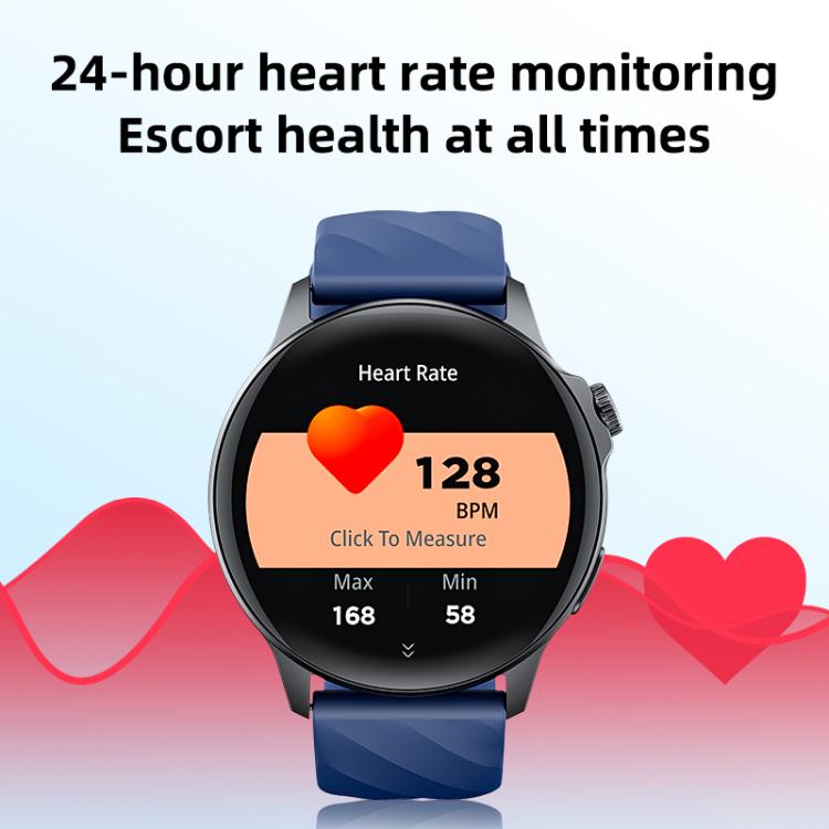 Yesido IO29 Water-resistant Smart BT Watch, 1.39 inch Screen, Support BT Call / Heart Rate(Black)