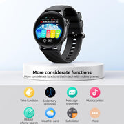 Yesido IO29 Water-resistant Smart BT Watch, 1.39 inch Screen, Support BT Call / Heart Rate(Black)