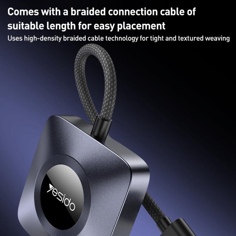 Yesido KM23 Wireless CarPlay with USB to Type-C Adapter(Grey) - free shipping - PMC TechLife - Order now!