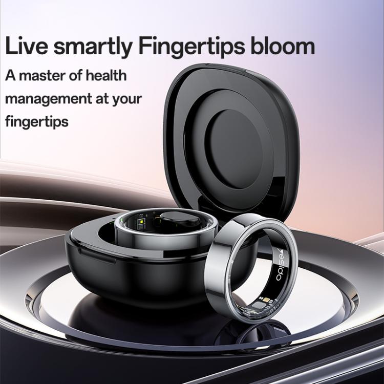 Yesido IO33 Health Monitor Smart Ring, Support Body Temperature / Heart Rate / Blood Pressure / Female Physiological Reminder, Size:63mm Inner Circumference(Black)
