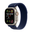 For Apple Watch 46mm / 49mm / 45mm / 44mm Trail Loop Nylon Watch Band(Blue + Natural Titanium Finish) - free shipping - PMc TechLife - Order now!