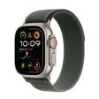 For Apple Watch 42mm / 41mm / 40mm / 38mm Trail Loop Nylon Watch Band(Green + Natural Titanium Finish) - free shipping - PMc TechLife - Order now!