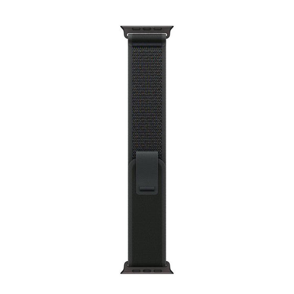 For Apple Watch 42mm / 41mm / 40mm / 38mm Trail Loop Nylon Watch Band(Black + Black Titanium Finish)