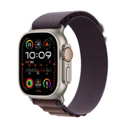For Apple Watch 46mm / 49mm / 45mm / 44mm Alpine Loop Nylon Watch Band(Indigo Silver Buckle)