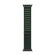 For Apple Watch 42mm / 41mm / 40mm / 38mm Alpine Loop Nylon Watch Band(Dark Green Black Buckle)