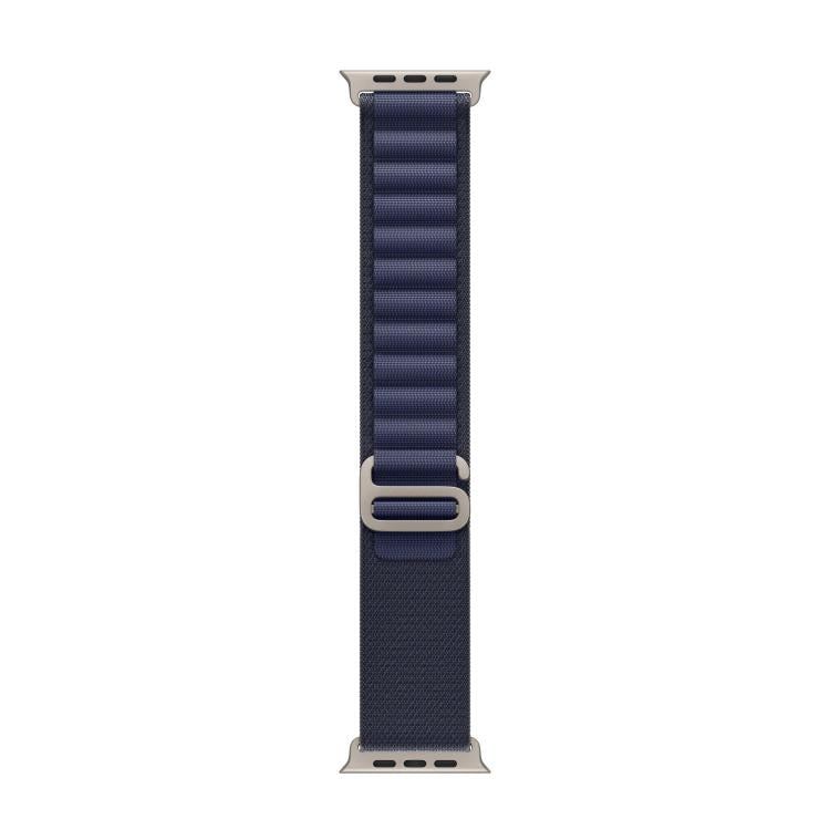 For Apple Watch 42mm / 41mm / 40mm / 38mm Alpine Loop Nylon Watch Band(Navy Silver Buckle) - free shipping - PMc TechLife - Order now!