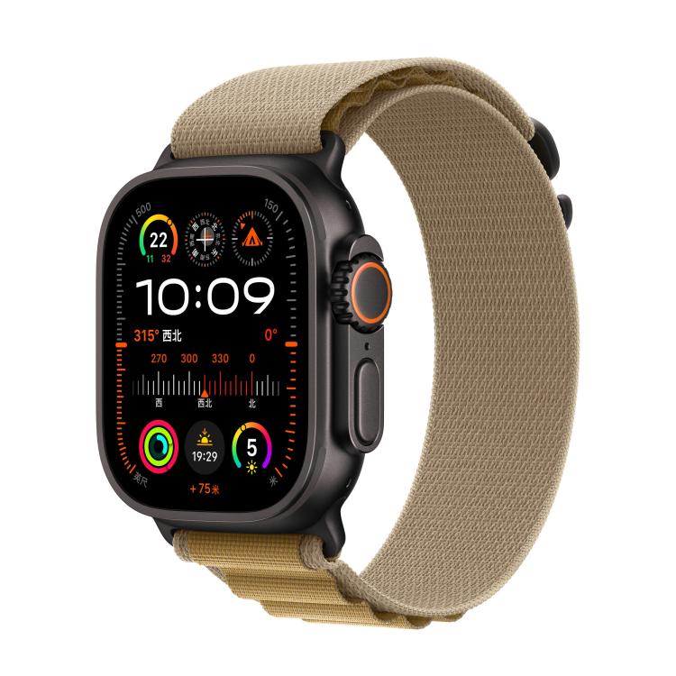 For Apple Watch 42mm / 41mm / 40mm / 38mm Alpine Loop Nylon Watch Band(Tan Black Buckle) - free shipping - PMc TechLife - Order now!