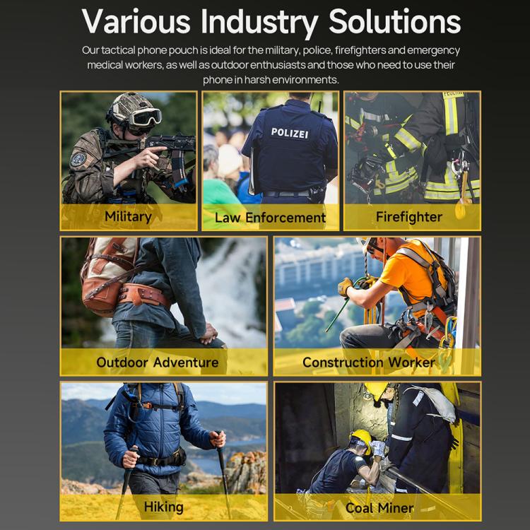 Ulefone Armor Holster Multi-Purpose Phone Pouch Waist Bag(Grey) - free shipping - PMC Jewellery - Order now!