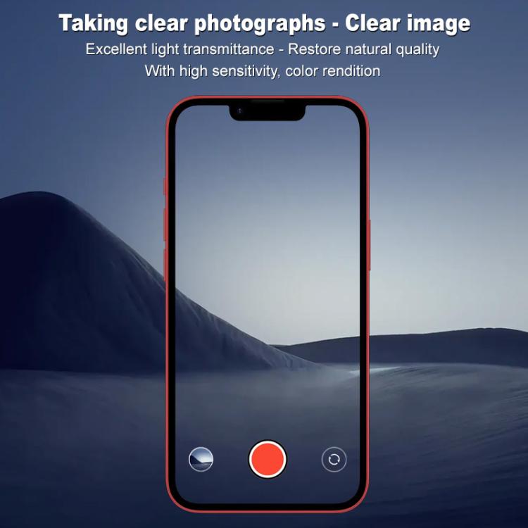 For iPhone 16e IMAK High Definition Integrated Rear Camera Glass Lens Film, Black Eye Design