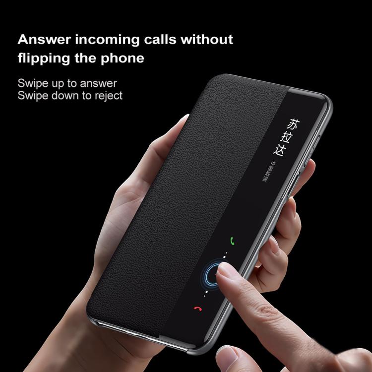 For Huawei Mate 70 SULADA Smart View Window MagSafe Magnetic Holder Leather Phone Case(Black) - free shipping - PMC TechLife - Order now!