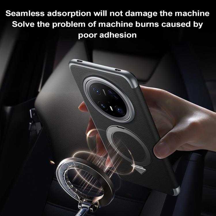 For Huawei Mate 70 Pro / Mate 70 Pro+ SULADA Smart View Window MagSafe Magnetic Holder Leather Phone Case(Blue) - free shipping - PMC TechLife - Order now!