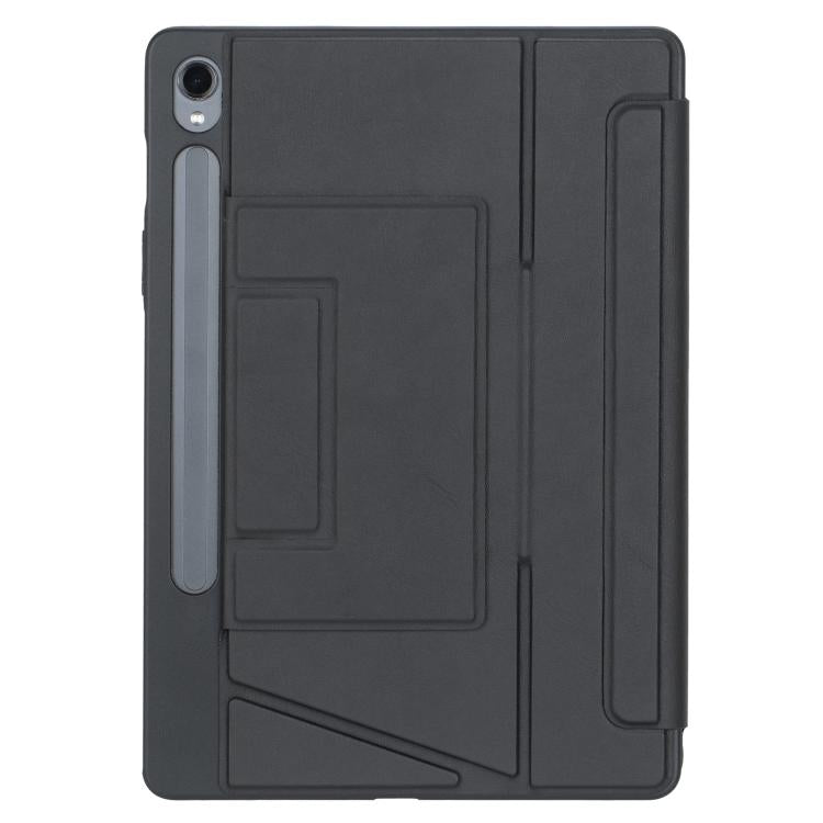 For Samsung Galaxy Tab S10 FE / S9 FE / S9 Holder Floating Detachable Backlight Keyboard Tablet Leather Case with Touchpad(Black) - Samsung Keyboard by PMC Jewellery | Online Shopping South Africa | PMC Jewellery | Buy Now Pay Later Mobicred
