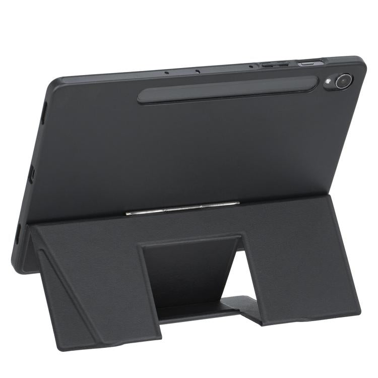 For Samsung Galaxy Tab S10 FE / S9 FE / S9 Holder Floating Detachable Backlight Keyboard Tablet Leather Case with Touchpad(Black) - Samsung Keyboard by PMC Jewellery | Online Shopping South Africa | PMC Jewellery | Buy Now Pay Later Mobicred