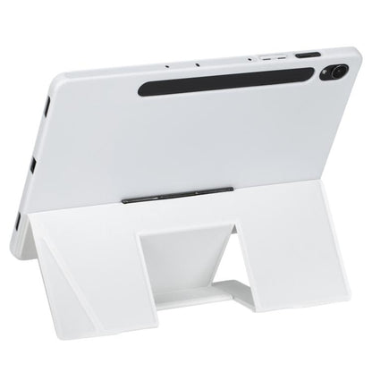 For Samsung Galaxy Tab S10 FE / S9 FE / S9 Holder Floating Detachable Backlight Keyboard Tablet Leather Case with Touchpad(White) - Samsung Keyboard by PMC Jewellery | Online Shopping South Africa | PMC Jewellery | Buy Now Pay Later Mobicred