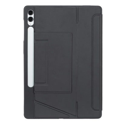 For Samsung Galaxy Tab S10+ / S9 FE+ / S9+ Holder Floating Detachable Backlight Keyboard Tablet Leather Case with Touchpad(Black) - Samsung Keyboard by PMC Jewellery | Online Shopping South Africa | PMC Jewellery | Buy Now Pay Later Mobicred
