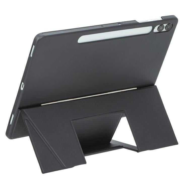 For Samsung Galaxy Tab S10+ / S9 FE+ / S9+ Holder Floating Detachable Backlight Keyboard Tablet Leather Case with Touchpad(Black) - Samsung Keyboard by PMC Jewellery | Online Shopping South Africa | PMC Jewellery | Buy Now Pay Later Mobicred