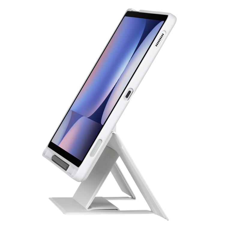 For Samsung Galaxy Tab S10+ / S9 FE+ / S9+ Holder Floating Detachable Backlight Keyboard Tablet Leather Case with Touchpad(White) - Samsung Keyboard by PMC Jewellery | Online Shopping South Africa | PMC Jewellery | Buy Now Pay Later Mobicred