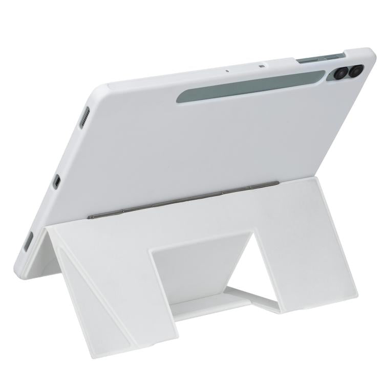 For Samsung Galaxy Tab S10+ / S9 FE+ / S9+ Holder Floating Detachable Backlight Keyboard Tablet Leather Case with Touchpad(White) - Samsung Keyboard by PMC Jewellery | Online Shopping South Africa | PMC Jewellery | Buy Now Pay Later Mobicred