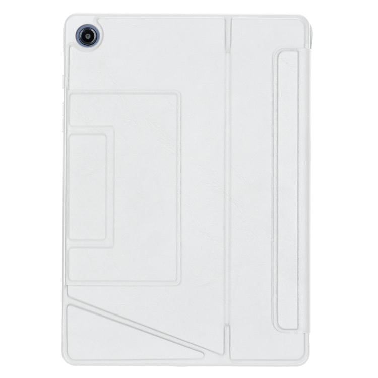 For Samsung Galaxy Tab A9+ Holder Floating Detachable Backlight Keyboard Tablet Leather Case with Touchpad(White) - Samsung Keyboard by PMC Jewellery | Online Shopping South Africa | PMC Jewellery | Buy Now Pay Later Mobicred