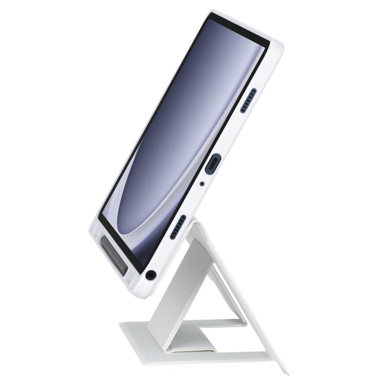 For Samsung Galaxy Tab A9+ Holder Floating Detachable Backlight Keyboard Tablet Leather Case with Touchpad(White) - Samsung Keyboard by PMC Jewellery | Online Shopping South Africa | PMC Jewellery | Buy Now Pay Later Mobicred