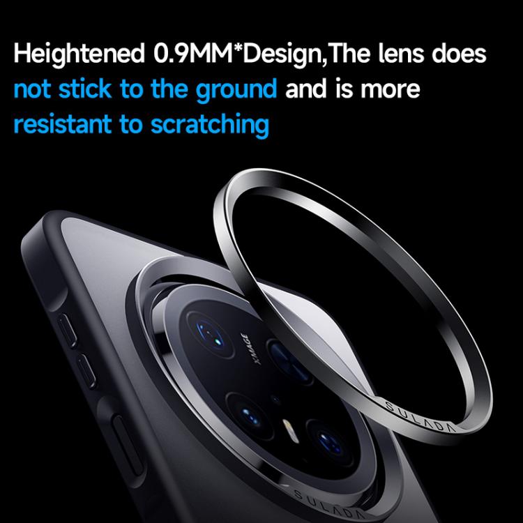 For Huawei Mate 70 Pro / Mate 70 Pro+ SULADA Light Sand MagSafe Magnetic PC Hybrid TPU Phone Case(Black) - Huawei Cases by SULADA | Online Shopping South Africa | PMC TechLife | Buy Now Pay Later Mobicred