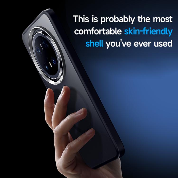 For Huawei Mate 70 SULADA Light Sand MagSafe Magnetic PC Hybrid TPU Phone Case(Black) - Huawei Cases by SULADA | Online Shopping South Africa | PMC TechLife | Buy Now Pay Later Mobicred