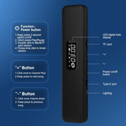 SLEEP BOX Bone Conduction Bluetooth 5.3 Sleep Speaker(Black)
