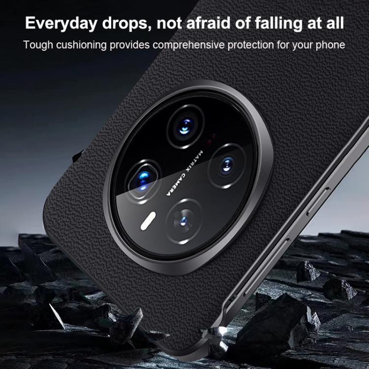 For Honor Magic7 SULADA Frameless Top Layer Cowhide Leather Hybrid PC Phone Case(White) - Honor Cases by SULADA | Online Shopping South Africa | PMC TechLife | Buy Now Pay Later Mobicred