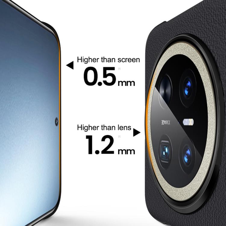 For Huawei Mate 70 SULADA Frameless Top Layer Cowhide Leather Hybrid PC Phone Case(White) - Huawei Cases by SULADA | Online Shopping South Africa | PMC TechLife | Buy Now Pay Later Mobicred