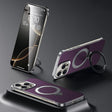 For iPhone 16 Pro SULADA Kevlar Texture MagSafe Magnetic Holder Phone Case(Purple) - free shipping - PMC TechLife - Order now!