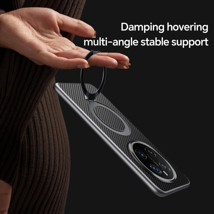 For Honor Magic7 Pro SULADA Kevlar Texture MagSafe Magnetic Holder Phone Case(Black) - Honor Cases by SULADA | Online Shopping South Africa | PMC TechLife | Buy Now Pay Later Mobicred