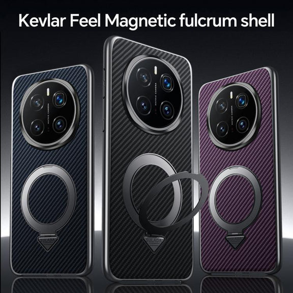 For Huawei Mate 60 Pro / Mate 60 Pro+ SULADA Kevlar Texture MagSafe Magnetic Holder Phone Case(Blue)