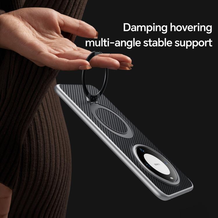 For Huawei Mate 60 SULADA Kevlar Texture MagSafe Magnetic Holder Phone Case(Black) - Huawei Cases by SULADA | Online Shopping South Africa | PMC TechLife | Buy Now Pay Later Mobicred