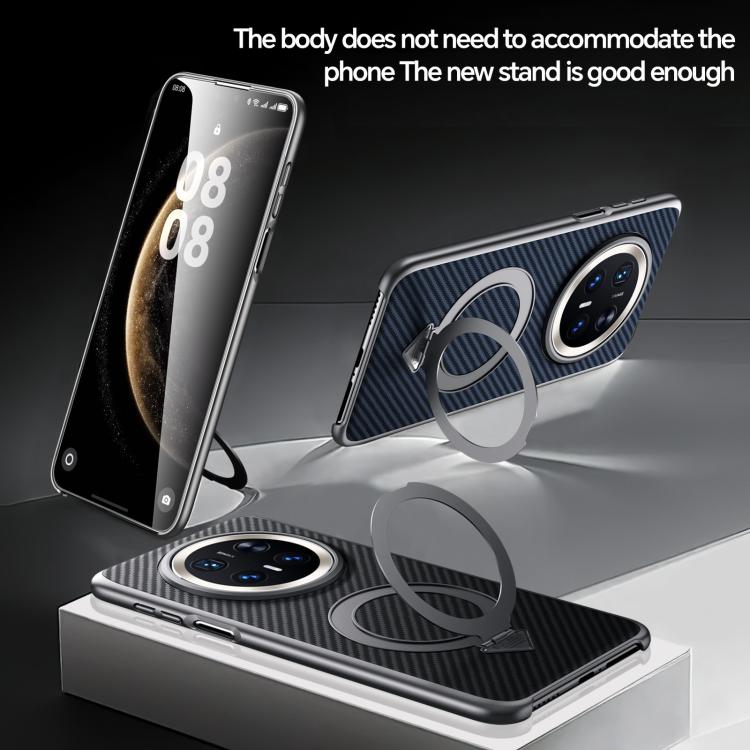 For Huawei Mate 70 SULADA Kevlar Texture MagSafe Magnetic Holder Phone Case(Blue) - free shipping - PMC TechLife - Order now!