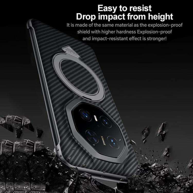 For Huawei Mate 70 RS Ultimate SULADA Kevlar Texture MagSafe Magnetic Holder Phone Case(Brown) - Huawei Cases by SULADA | Online Shopping South Africa | PMC TechLife | Buy Now Pay Later Mobicred